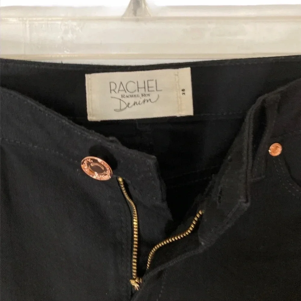 RACHEL ROY Denim Pencil Cut With Studs Mini Skirt Size 28 - Picture 6 of 6